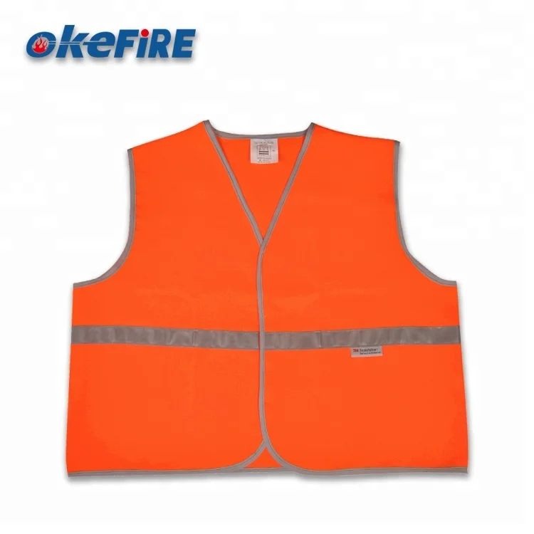 Okefire High Quality Yellow Printing Mesh Kid Reflective Working Safety Vest