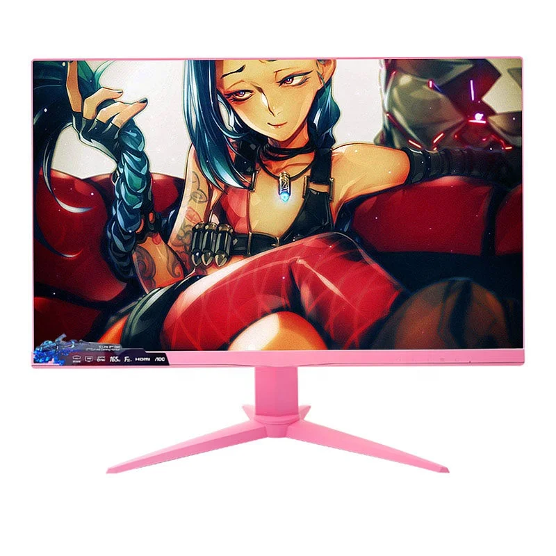 2022 Новый АОС белый 24 27 дюймовый монитор компьютера розовый 2k144HZ 32 дюймов Изогнутые Прямой уход за кожей лица C игры на заказ Игра экран