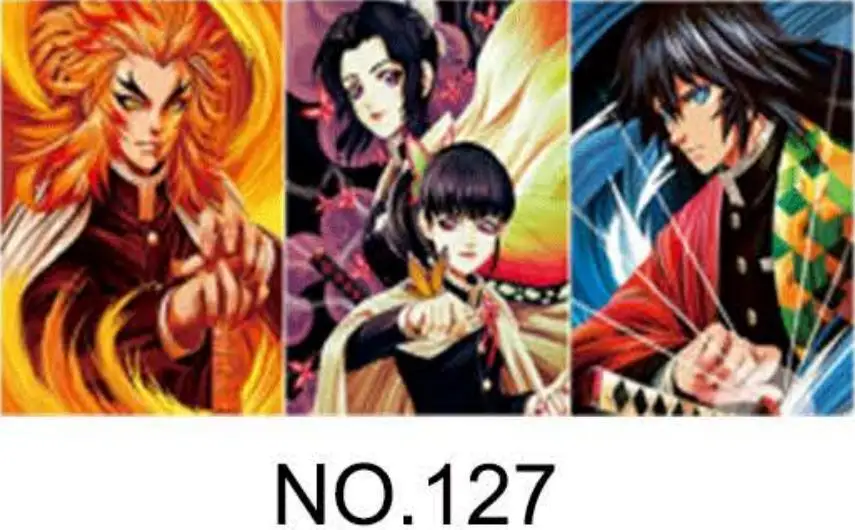 29.5*39.5CM anime holographic picture wall art decorative demon slayer 3d lenticular posters