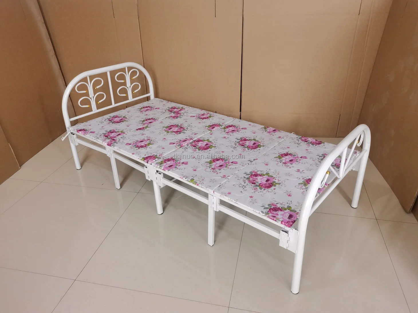 folding bed cheap folding hotel camping massage bed single wall metal folding bed frame