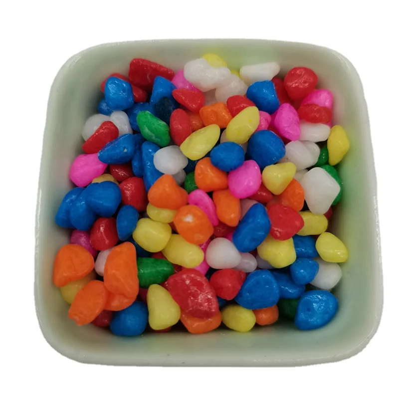 Super Quality Beautiful Polished dye colored Pebble Stone for swimming pool