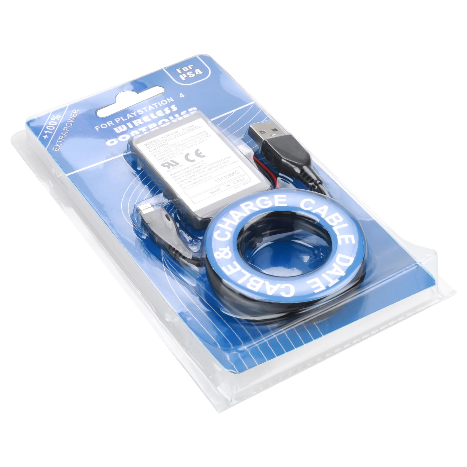 For Sony PS4 Controller Rechargeable Battery Replacement Li-ion Battery Pack with USB Charging Cable for DualShock 4 Joystick