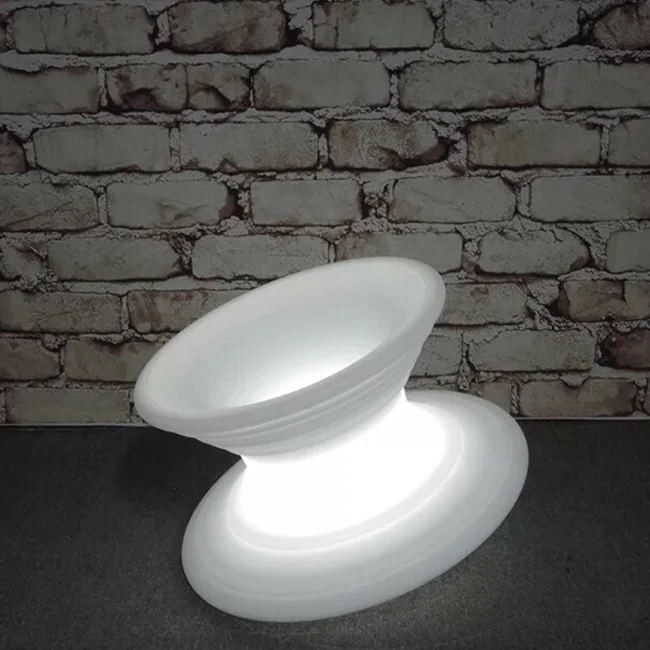 16 Rgb Color Changing Illuminated Peg-Top Spin Chair Lighting Holiday Show Public Space Decoration Magic Led Spun Rotating Chair