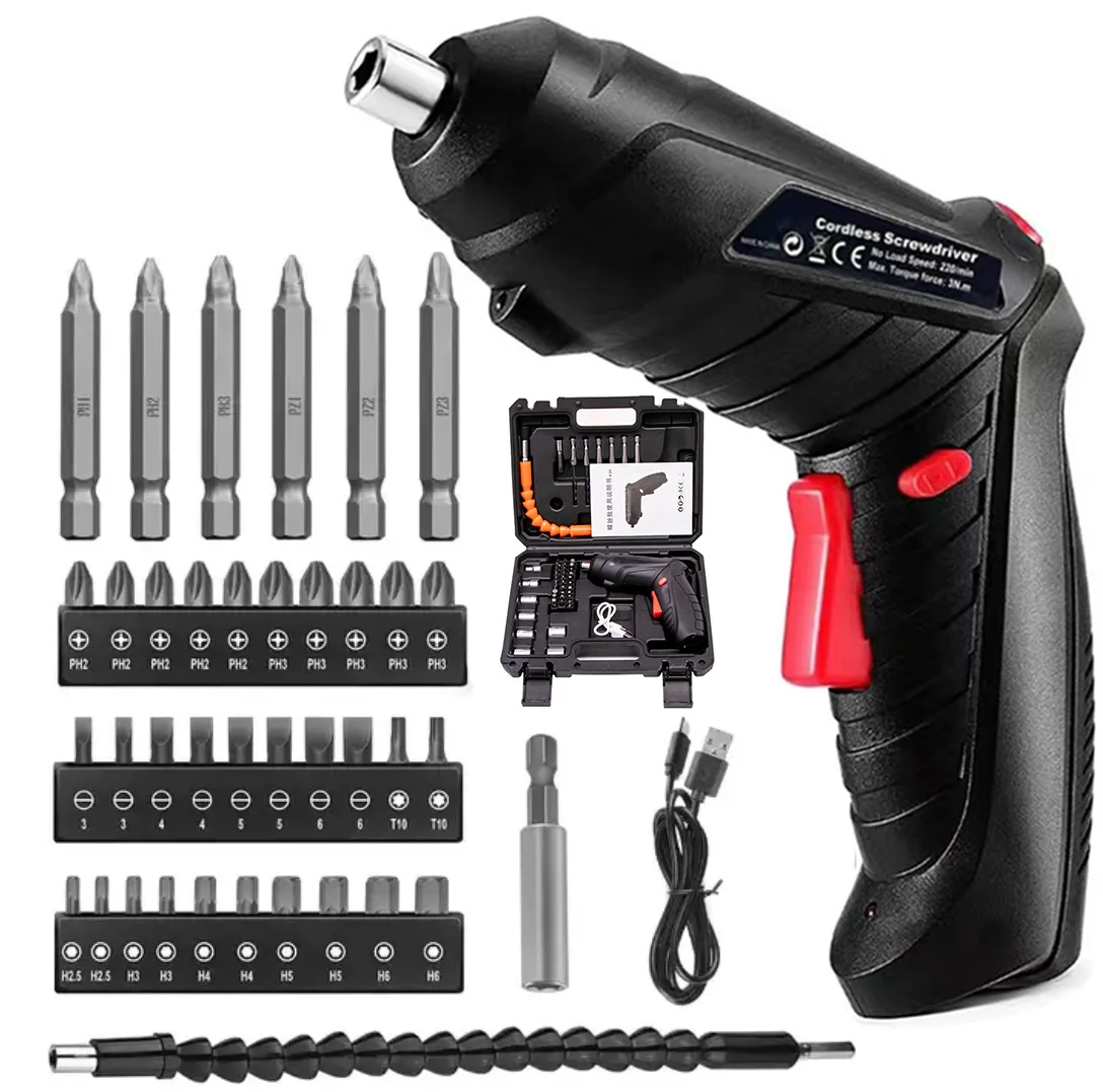 Magnetic Precision Mini Electric Screwdriver 4.2V Li-ion Cordless Power Tools Repair Screwdriver Kit Cordless Drill