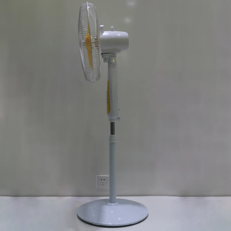 Household Outdoor Height Adjustable 16Inch 12V DC Electric Fan Floor Standing Fan With Solar Energy System