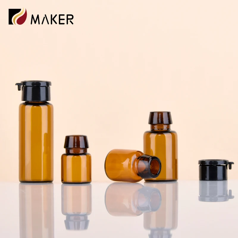 1ml 2ml 3ml 5ml Cosmetic Pharmaceutical Freeze Dried Powder Penicillin Injection Packaging Glass Vials Bottle with Tear off Cap