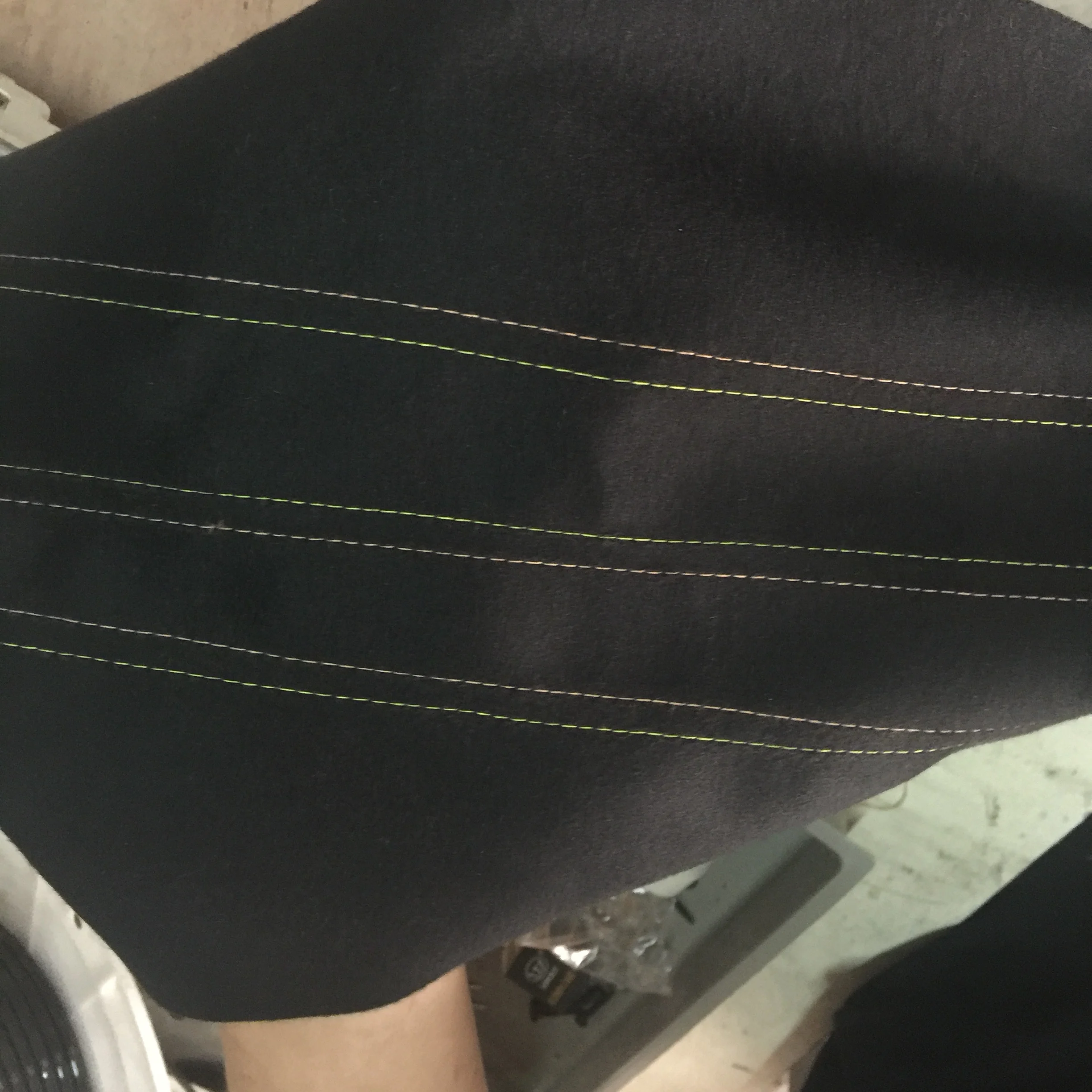 80% new used JUK I LH-3568S double needle lockstitch industrial sewing machine in good condition