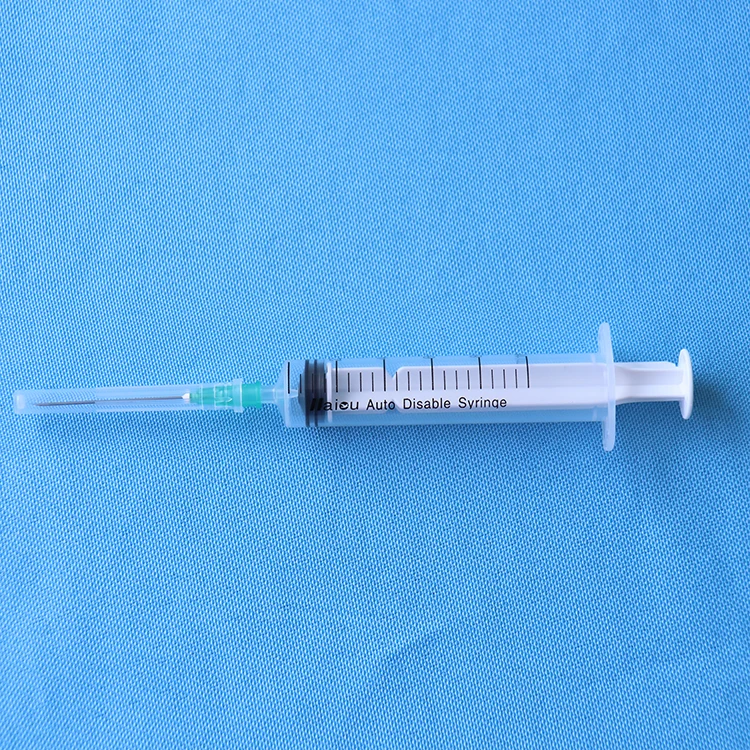 Medical Syringe Eo Sterile Latex-Free Disposable Luer Lock Screw Auto-Disable 1ml Syringe With Needle