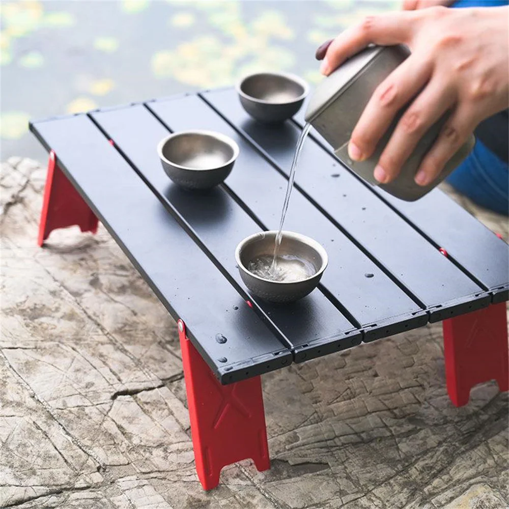 Portable Lightweight Foldable Rolling Folding Aluminum Alloy Mini Picnic Outdoor Roll Up Camping Table