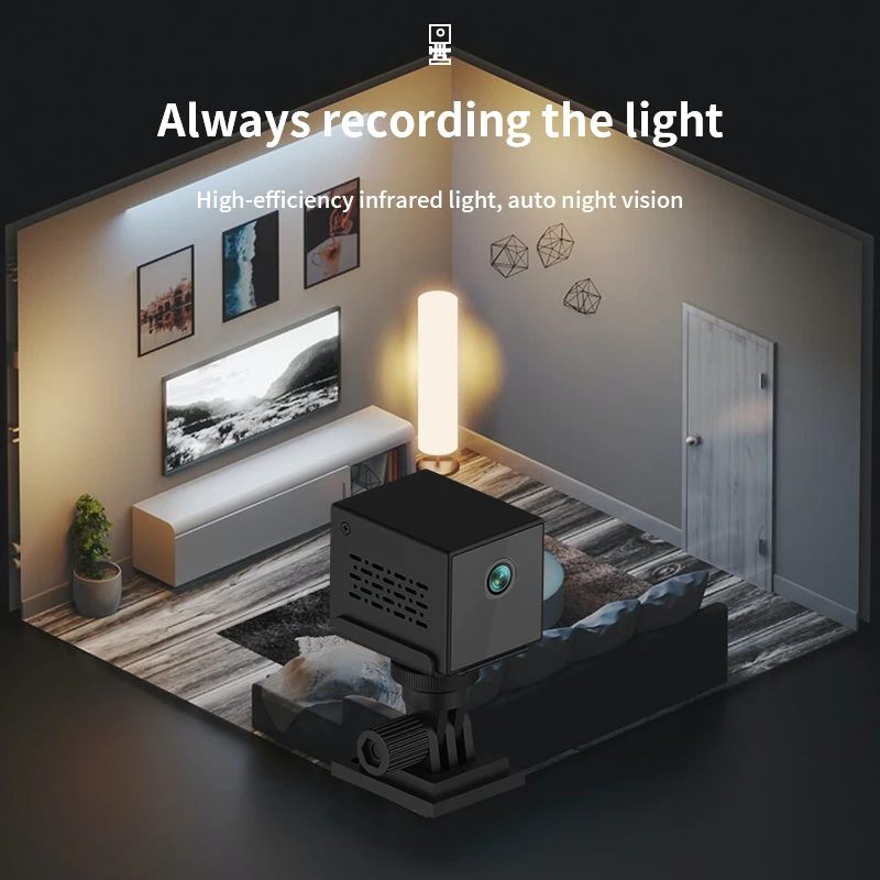 Built-in Microphone Speaker Small Size 1080p Usb   Ap Ip Alerts Cctv Wifi  Ip Camera