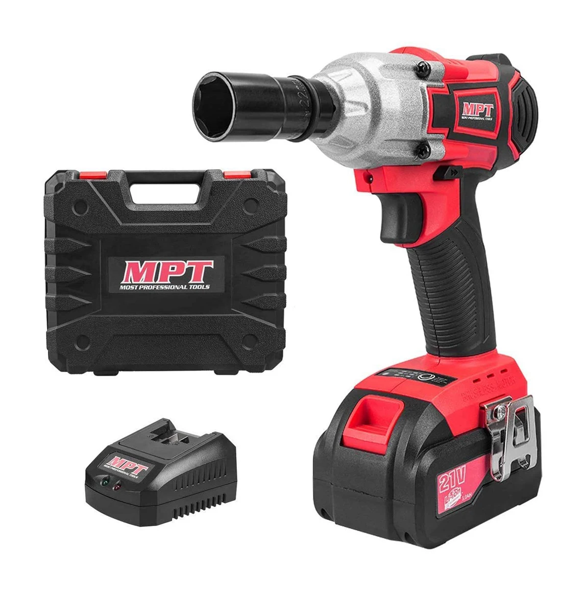 
MPT 21V 3000mAh Cordless Wrenches Impact Wrenches brushless electric wrench 