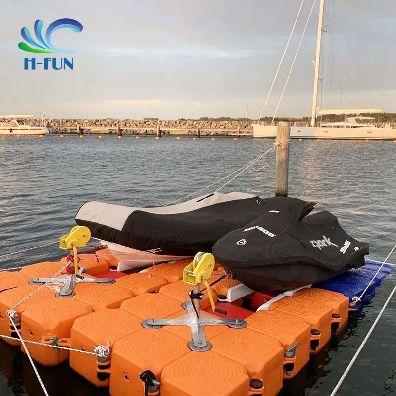 Customize jet ski winch floating dock accessories for jetski floating dock