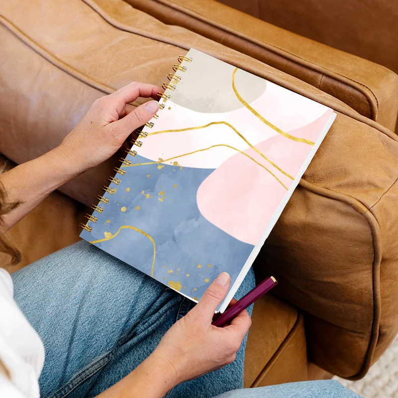 High Quality Colorful Fashion Notebook	A5 Custom Hardcover Spiral Notebook