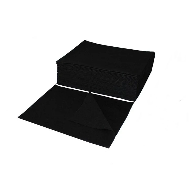 
50pcs/ pack disposable black whitye spa salon hair towels malaysia 