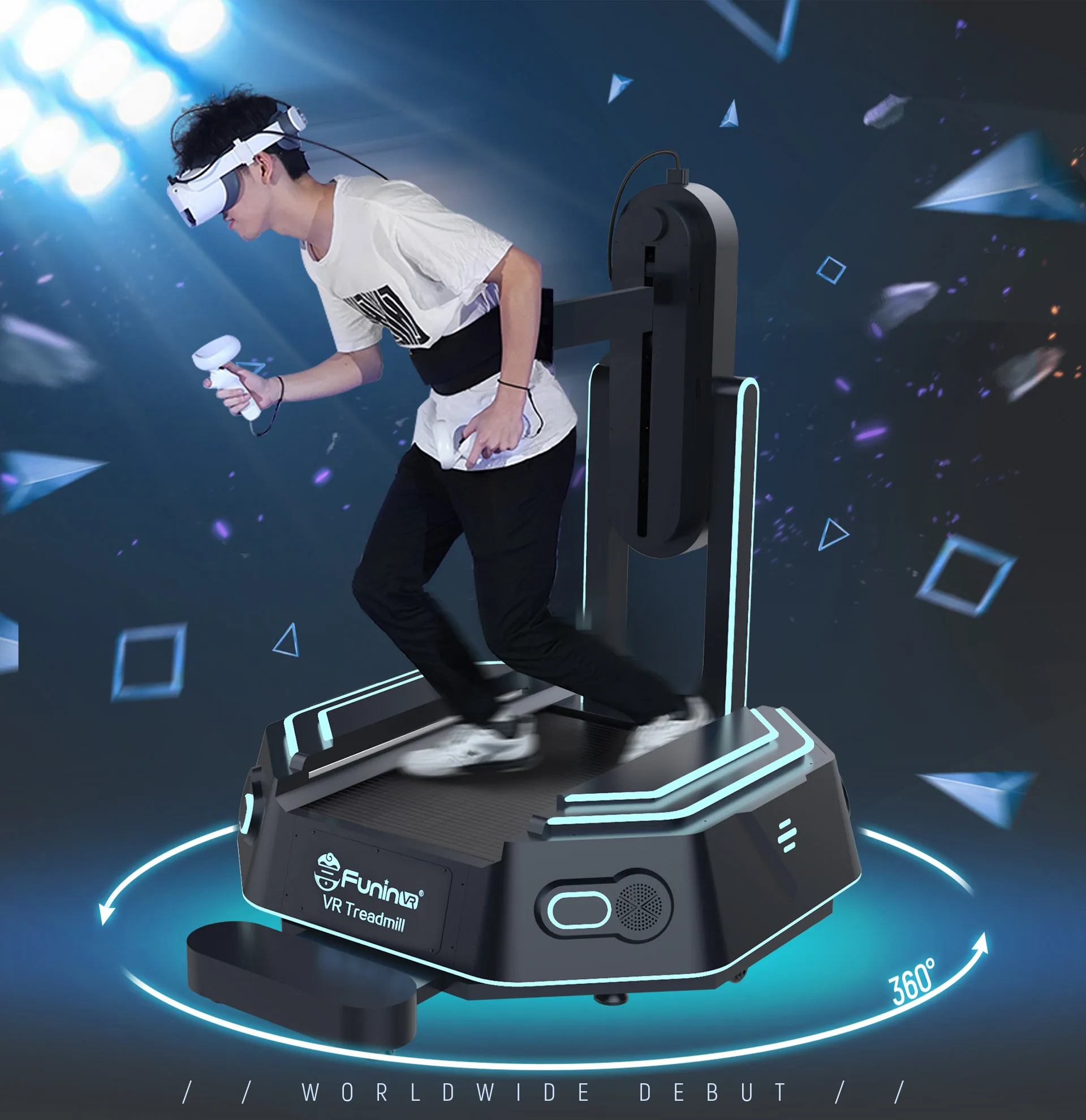 Портативный спортивный моторизованный 1Vr матричный симулятор ходьбы беговые дорожки 9d бег VR машина для домашней Стрельбы Симулятор игры