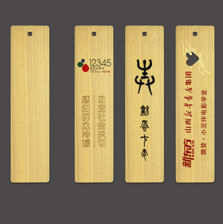 Factory sale high quality gold metal bookmark blank