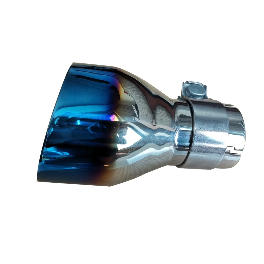 Hot Selling Universal Titanium Burnt Blue Color Exhaust Muffler Tips