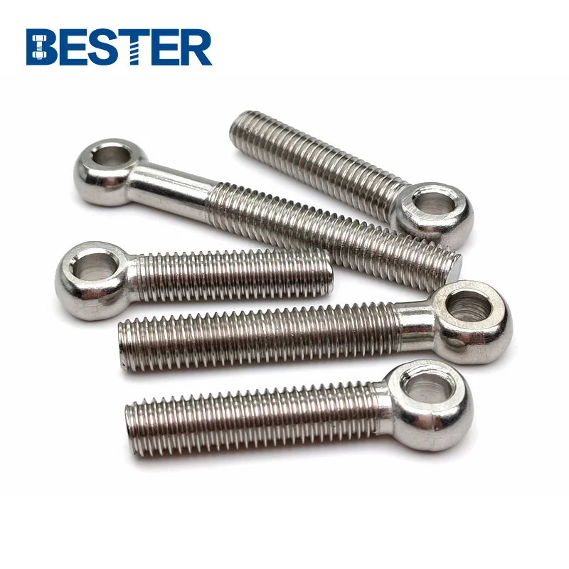 DIN444 high quality fish eye connection bolt 304 316 stainless steel eyelet bolt fisheye bolt with hole