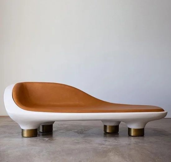 Italian Light Luxury Nordic Fiberglass Leather Sofa Home Designer Sofa High-end Simple Modern Minimalist for Living Room