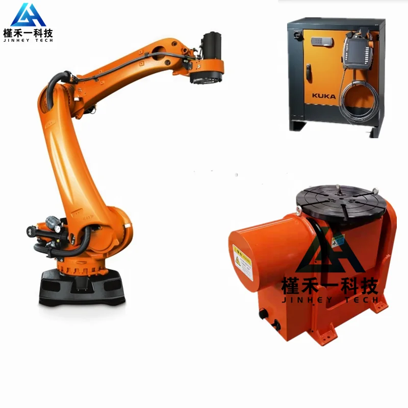 Kuka Robot KR16 Welding Robot With Positioner and Welder For Stainless Iron Steel Welding Art Works Manufacturing Plant
