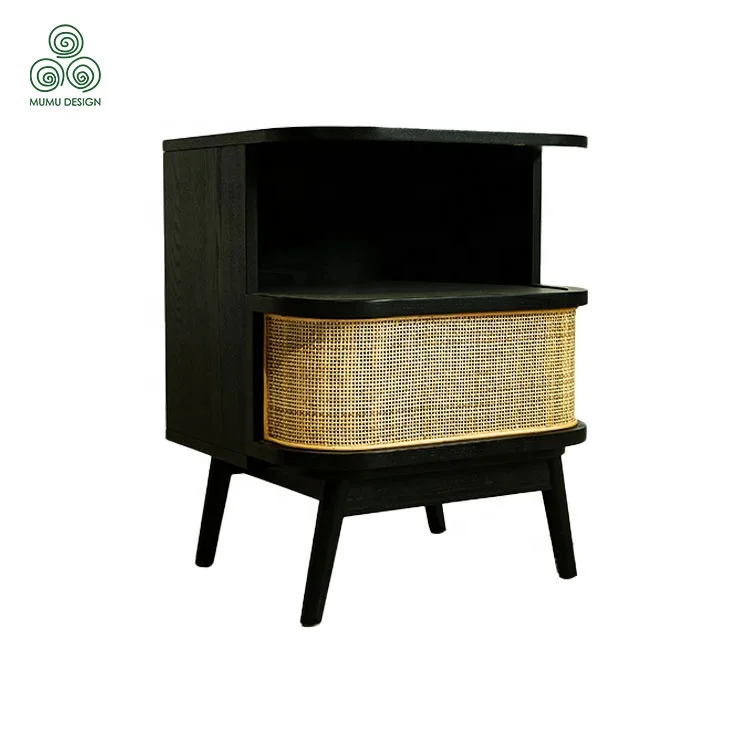 MUMU Bedroom Clothes Cabinets 3 Panel Art Decorative Rattan Bamboo Replacement Kitchen Cabinets Doors