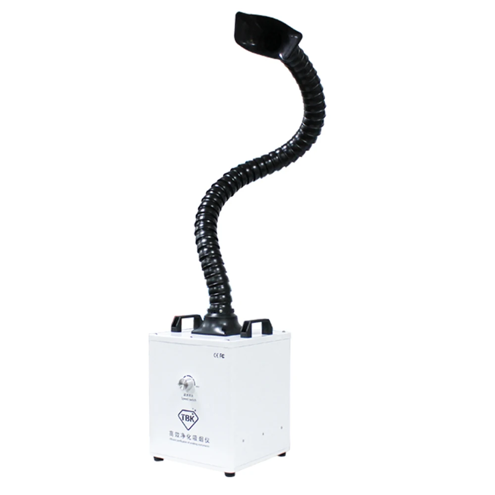 TBK Fume Extractor With Transparent Box Soldering Smoke Cleaner Screen Welding Fume Purifier For Phone Repairing Laser Machine