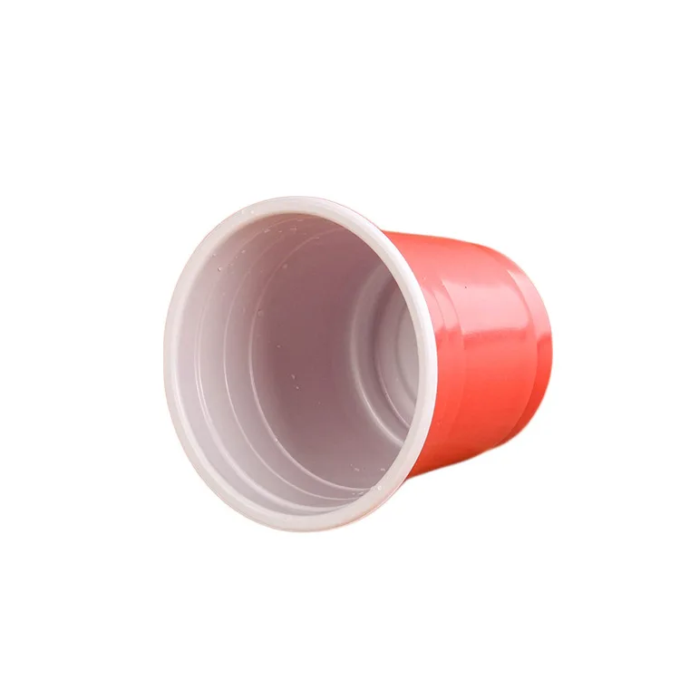 Wholesale Disposable Single Wall PP Drink Cups Two-Color Food Grade Cups for Parties and Games