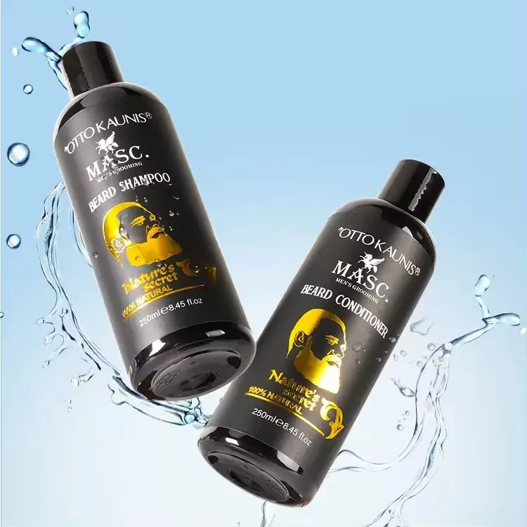 Men beard care kit cleansing refresh beard wash shampoo conditioner for beard soften prevents Itching & flaking
