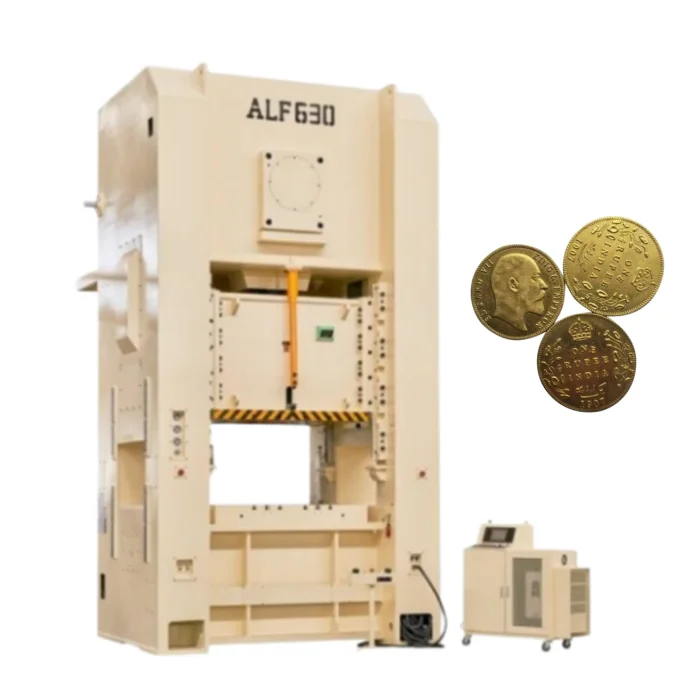 High Precision Single Press Station Power Press Machine for Metal Coin Closed Stamping and Punching