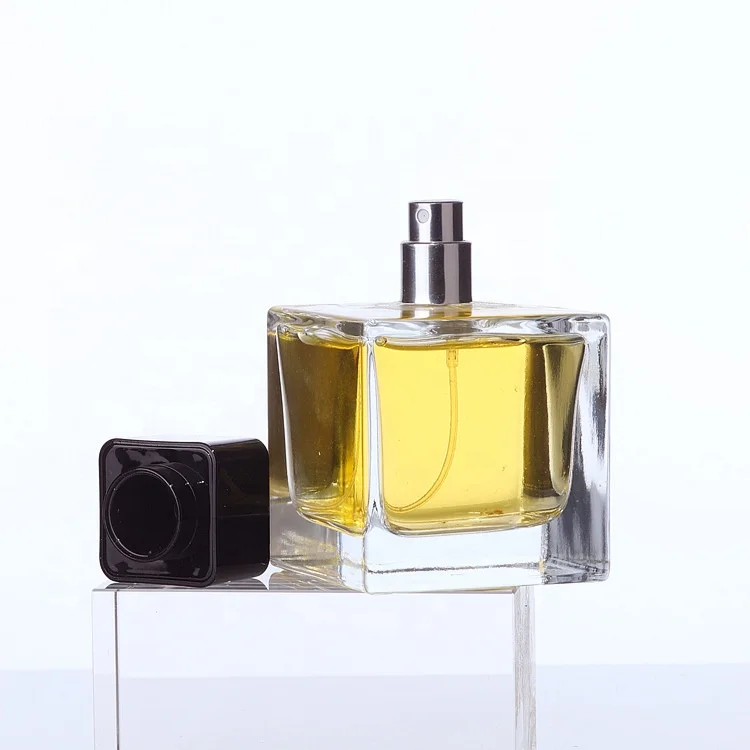 High End Luxury square 100ml 30ml 50ml Natural Crystal Perfume Bottle