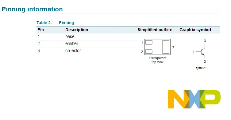 SOT883B N-X-P 40 V, 200 mA NPN switching transistor in a leadless ultra small Surface-Mounted Device (SMD) PMBT3906