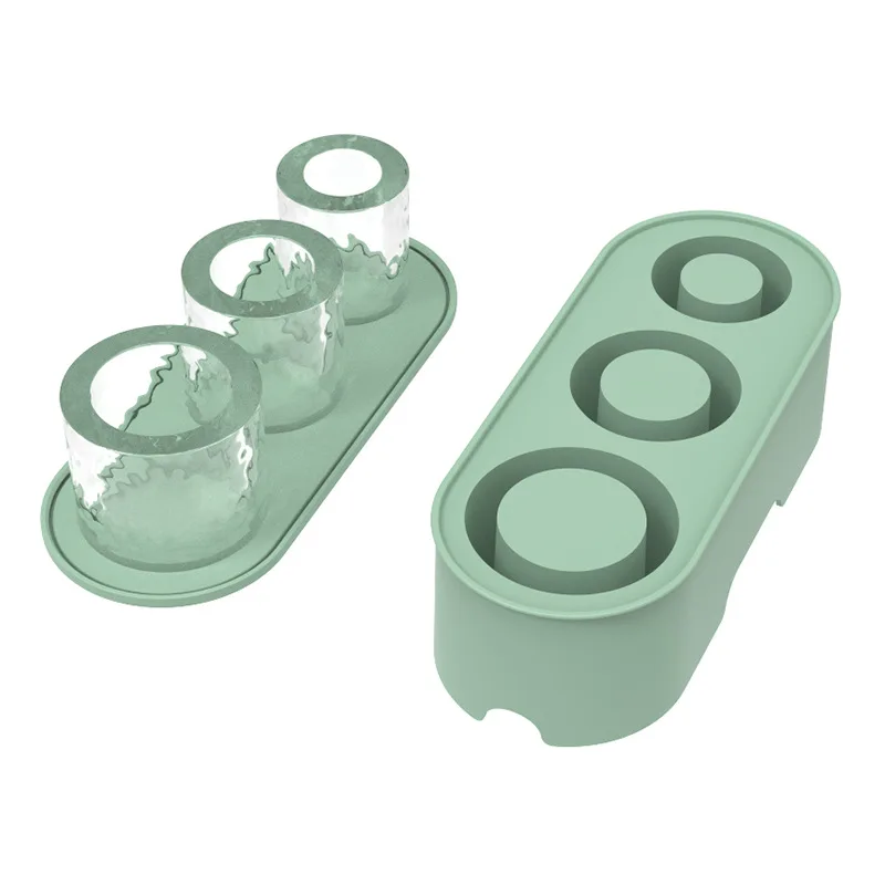 Изготовленный на заказ, легко выпускающий гибкий стакан для льда, форма для изготовления кубиков льда, силиконовая решетка для льда, большой емкости, лоток для чашки Стэнли