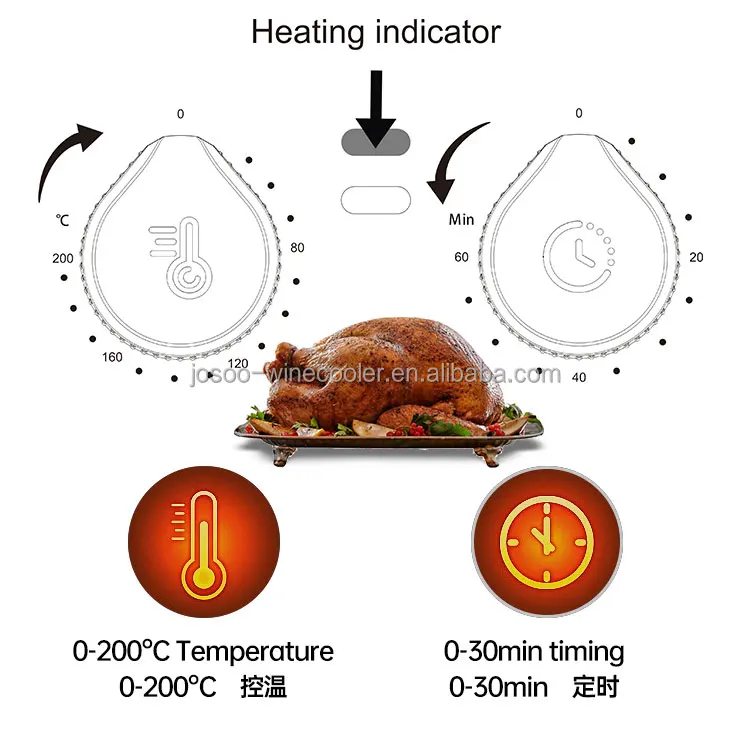 3L Air Fryer & Food Dehydrator Kitchen Appliances Oven Perfect for Drying Beef Jerky, Herbs, Fruit, Vegetables, Dog Treats