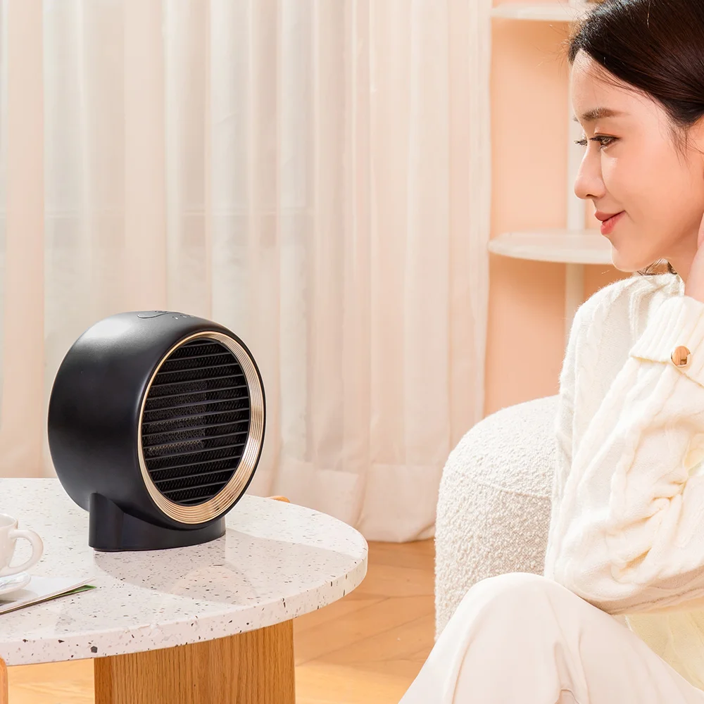Wholesale OEM ODM Office Electric PTC Ceramic Fan Heater Portable Design Home Table Mini Heater for Winter Bedroom Living Room