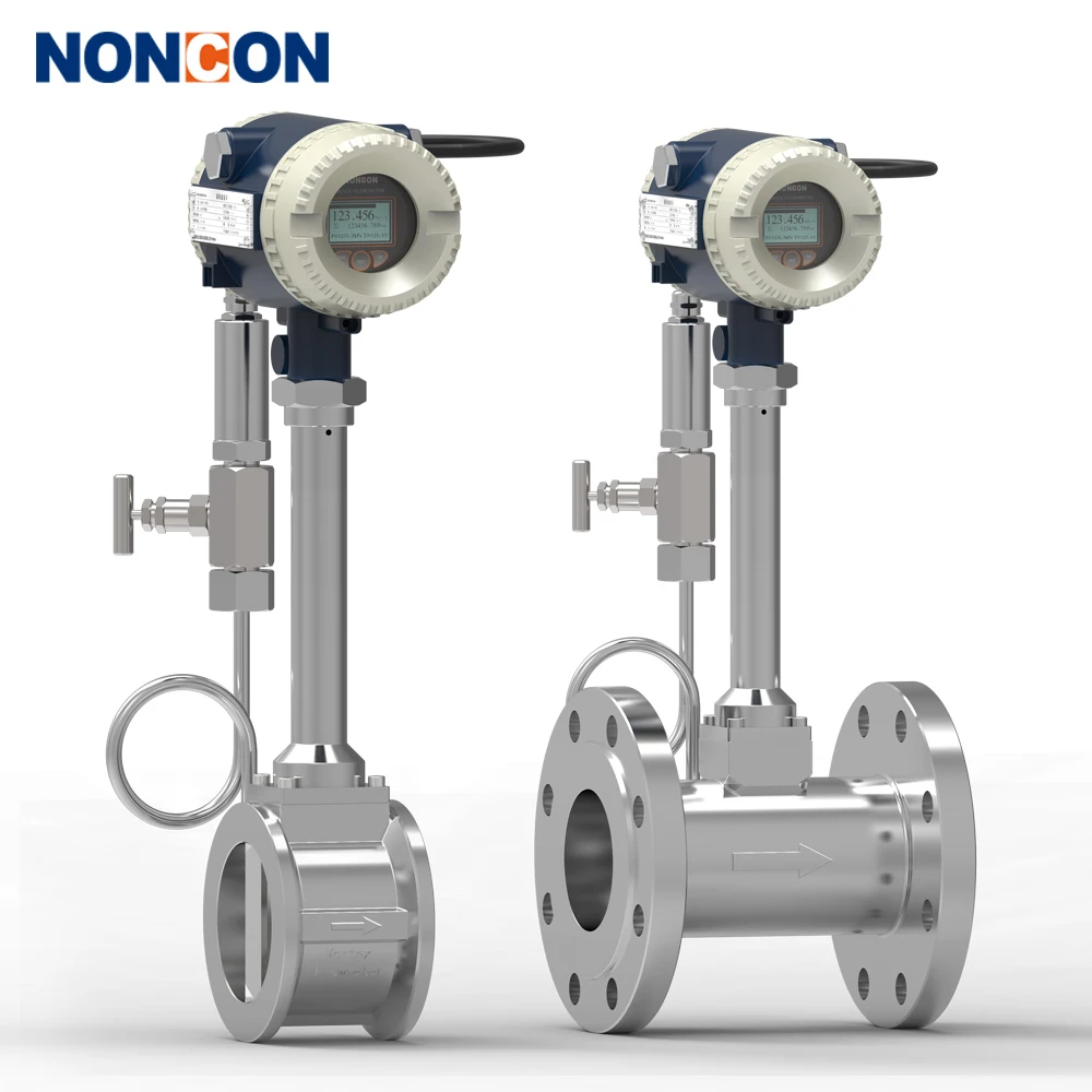 DN100 n2 air gas flow meter lpg compressed air vortex boiler steam flowmeter price