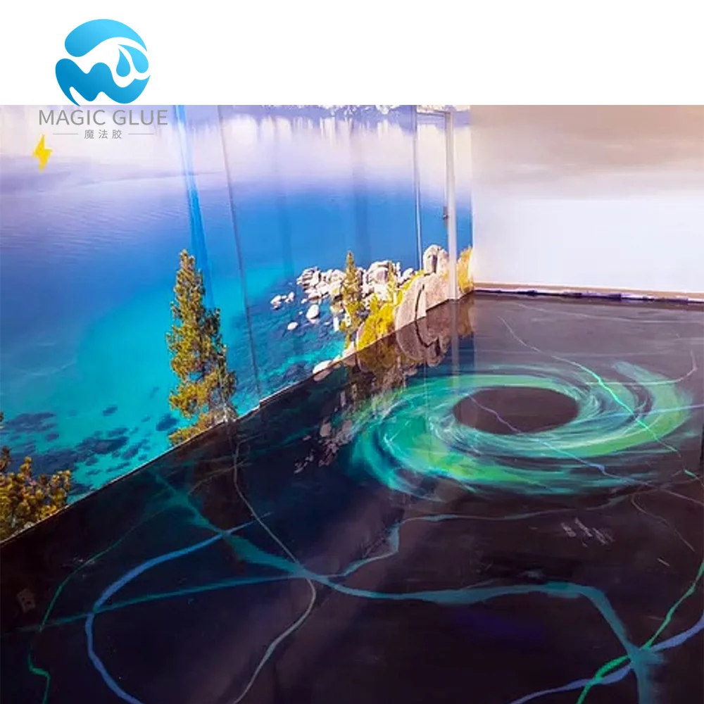 Быстросохнущий двухкомпонентный клей ab для металлического пола из эпоксидной смолы