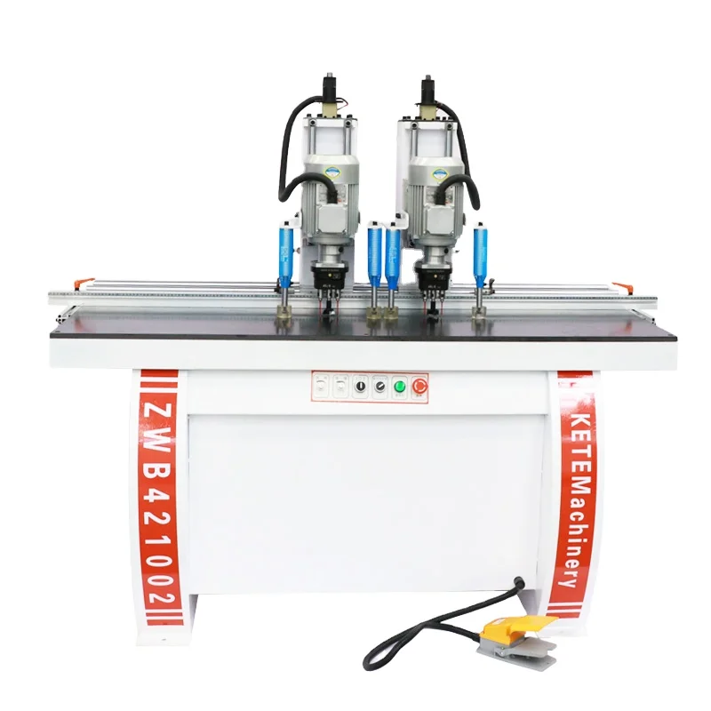 double heads drilling Square wood furniture hole minifix multi boring machine for woodworking hinge drilling machine power drill