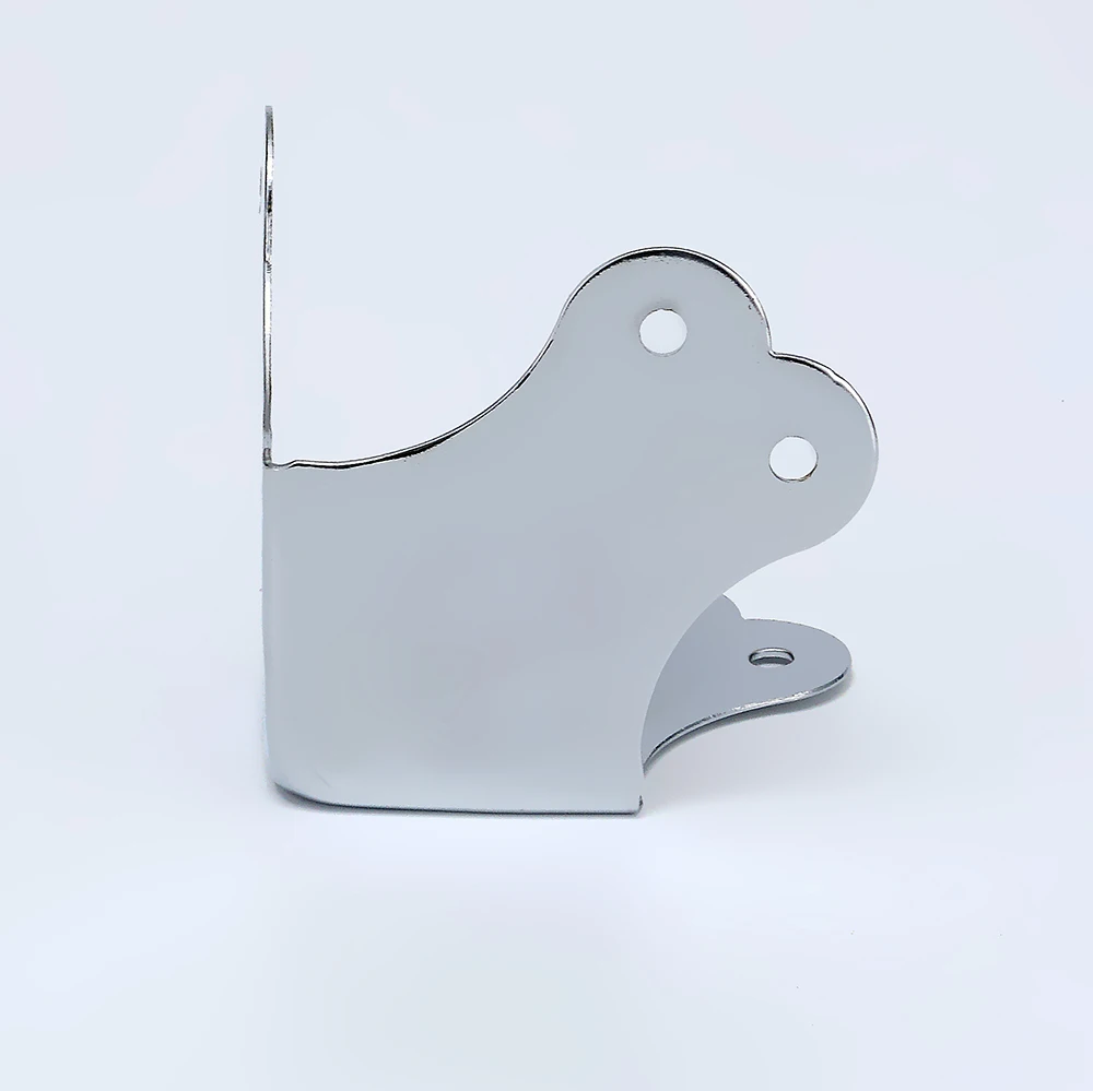 Flight case flat corner with 3 feets 6 holes; corner brace