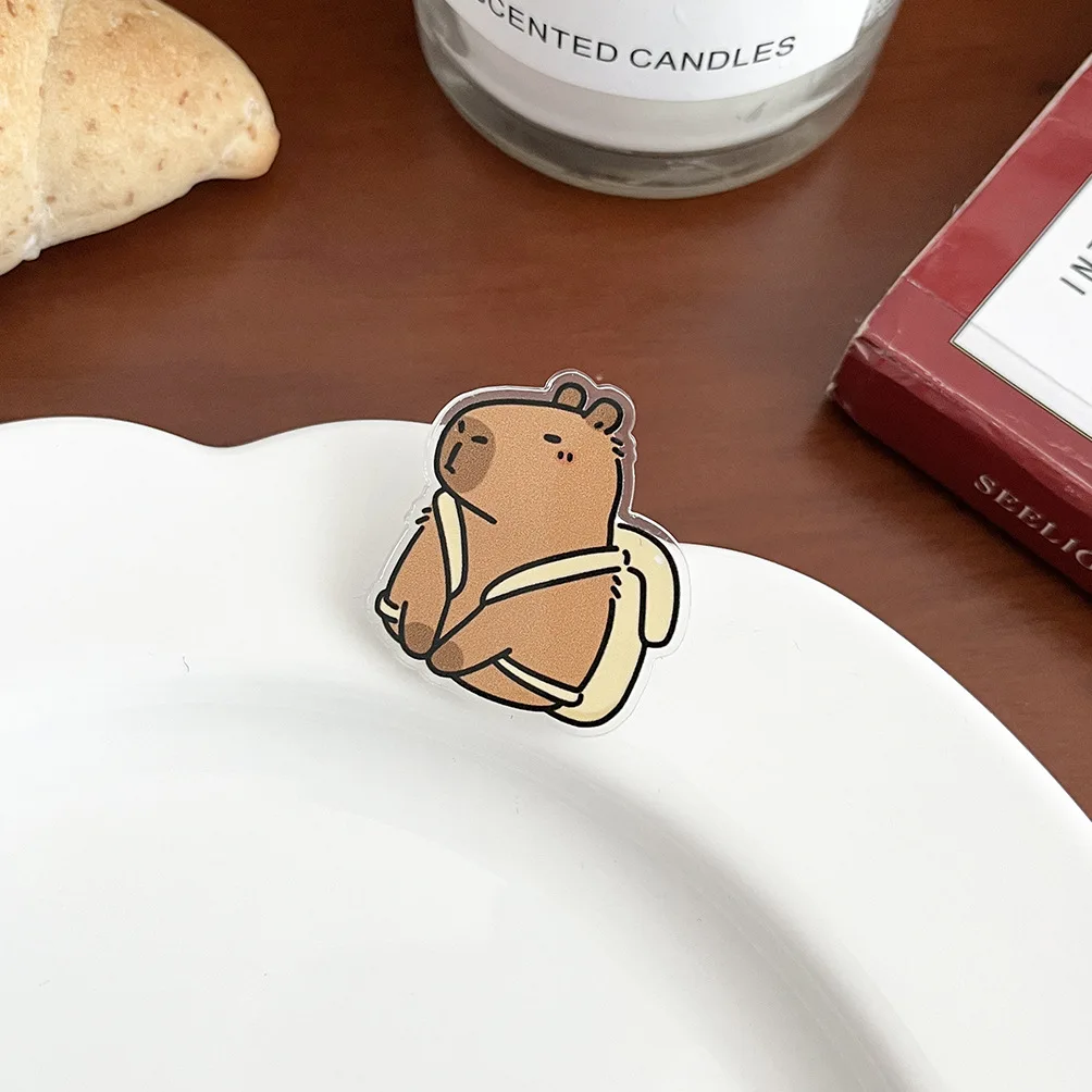 Оптовая продажа Мультяшные зажимы Акриловые для бумаги Kawaii канцелярские