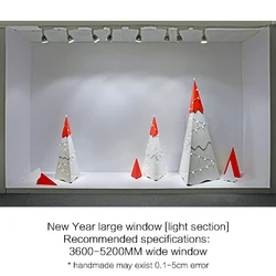 Дизайн дисплея O & M, треугольные Рождественские елочные украшения для отеля