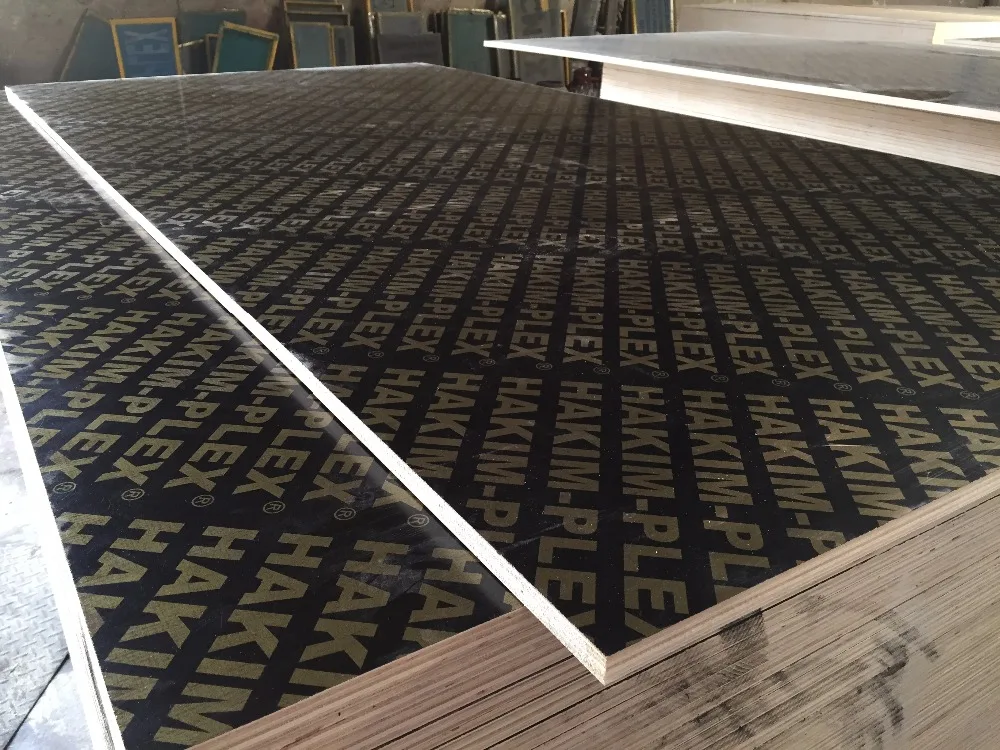 1250*2500*18mm brown film faced or black film faced plywood / film face plywood for formwork construction