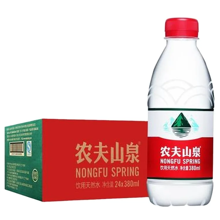 Pure Water Production Plastic Bottle Packaging Clean High Quality Nongfu Spring Natural Drinking Water 380ml