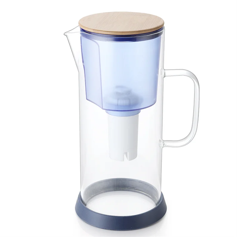Wholesale 3.5L Portable Borosilicate Glass Drinking Water Pitcher Jug Remove Chlorine Heavy Metal and Limescale