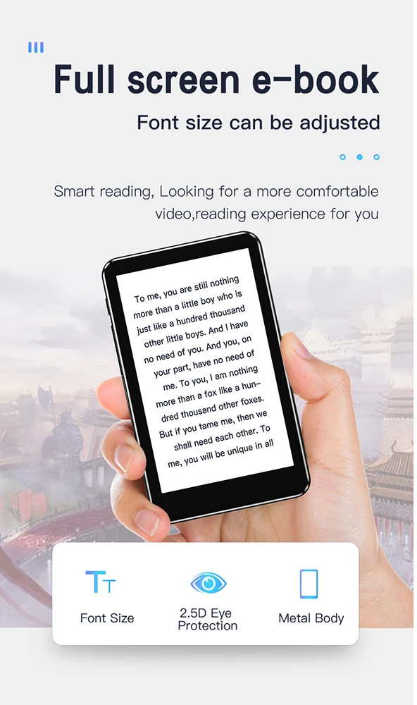 Mp3 &MP4 Player, Upgraded Android 10.O Portable HiFi Lossless Sound Music Player FM Radio,Voice Touchscreen Mp4 Player for Kids