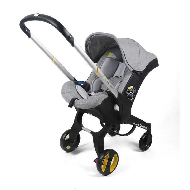 2024 new style Car safety seat 4-in-1 high view push chair folding sleeping lying baby stroller for newborn
