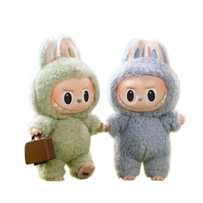 100% с кодом защиты от подделки Popmarts Labubu бьющие сердца макароны игрушечные фигурки в стиле животных Смола Слепая Коробка Подарок на день рождения