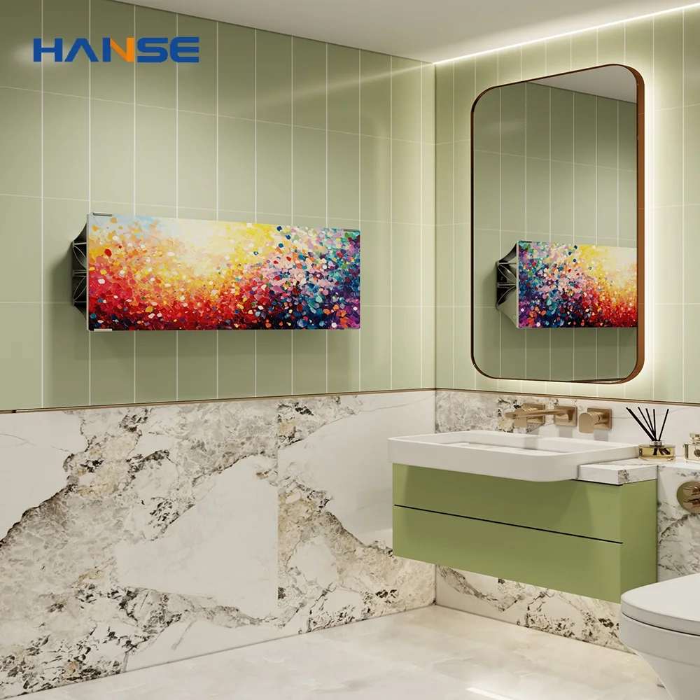 New energy graphene luxury gold hotel bathroom towel shelf over toilet towel heater rack