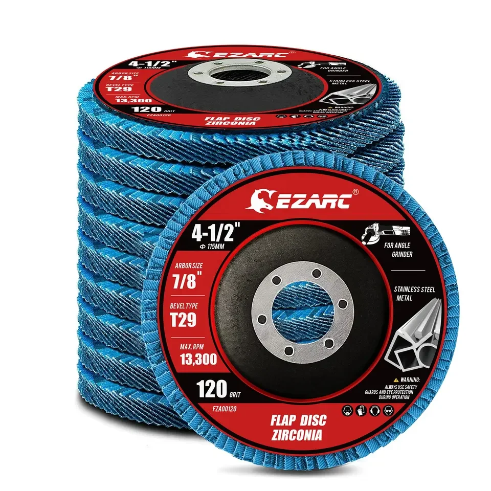 Ezarc Premium Quality Durable Flap Disc For Metal Grinding With 115MM Abrasive Diameter In Quality Construction