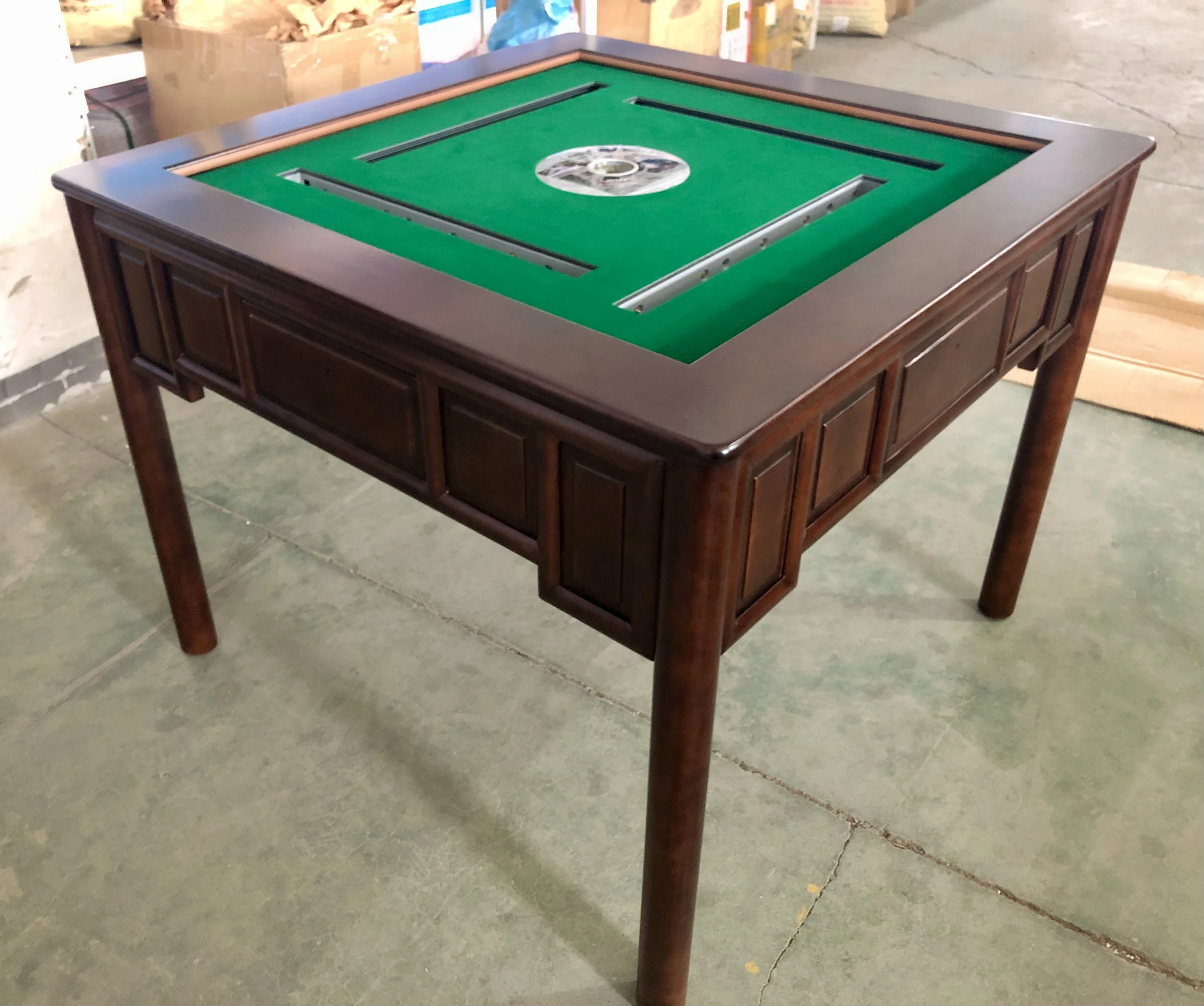 High-quality home entertainment four-person solid wood mahjong table and dining table dual-use