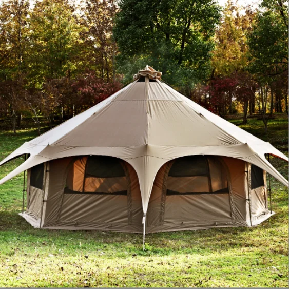 Spot manufacturers circus tent technology cotton yurt camping tent outdoor large-scale rain-proof camping tent